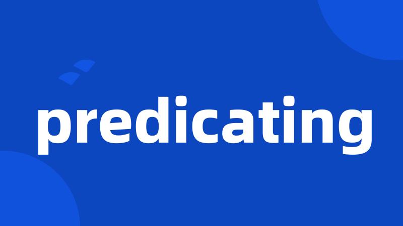 predicating