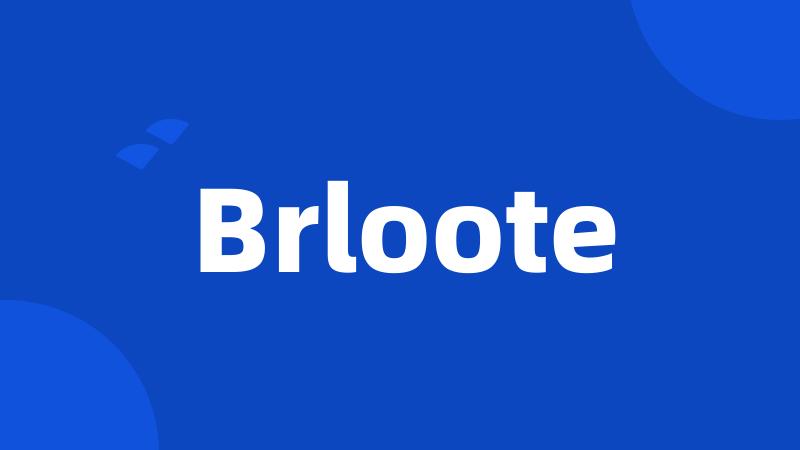 Brloote