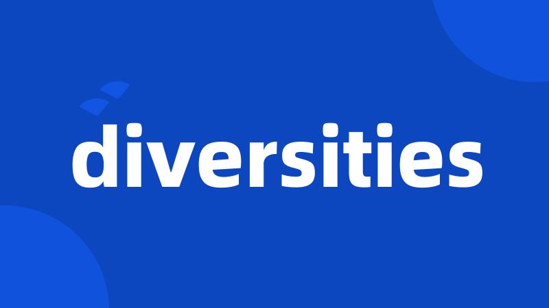 diversities