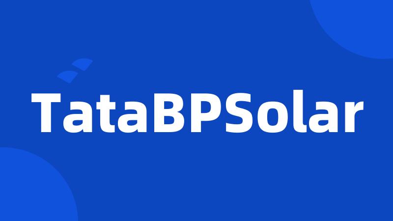 TataBPSolar