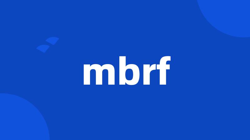 mbrf