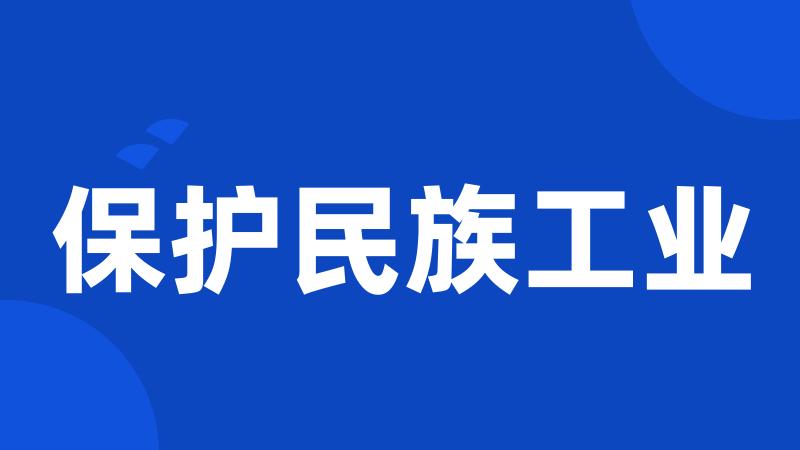 保护民族工业