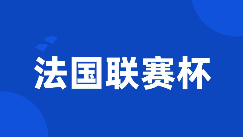 法国联赛杯