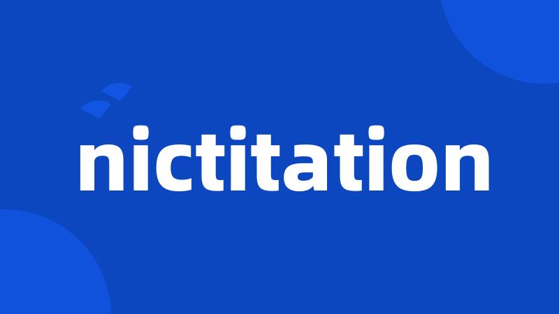 nictitation