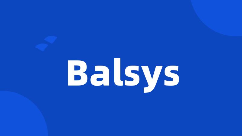 Balsys