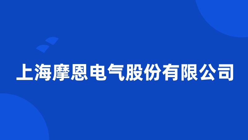 上海摩恩电气股份有限公司