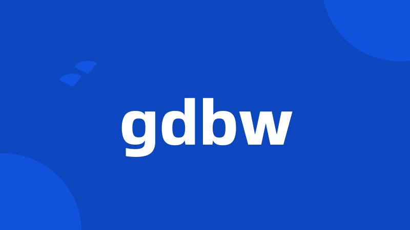 gdbw