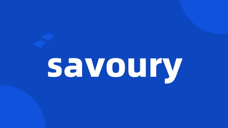 savoury