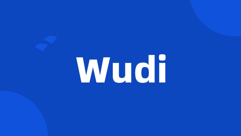 Wudi