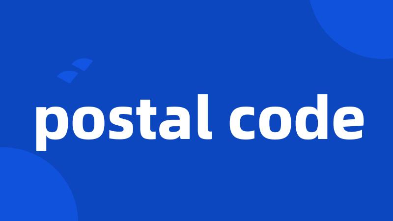 postal code