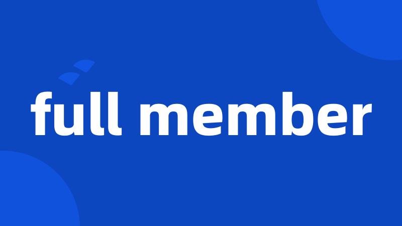 full member