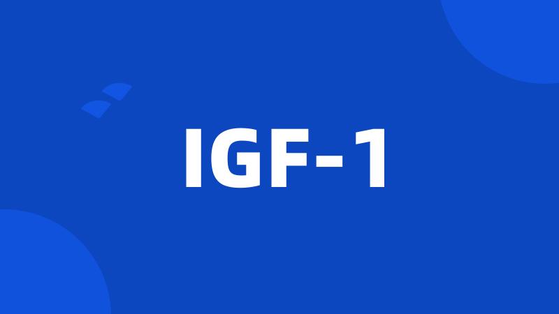 IGF-1