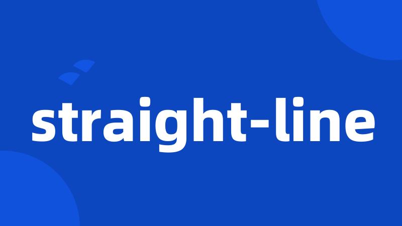 straight-line