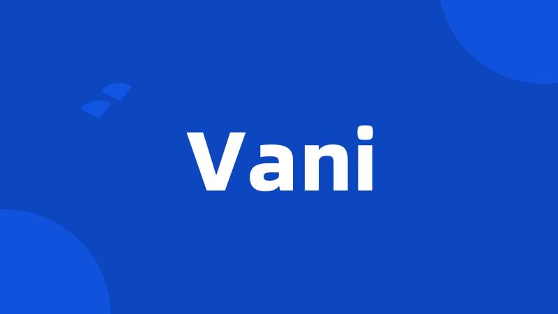 Vani