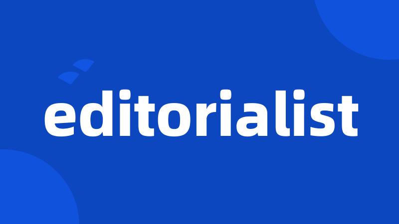 editorialist