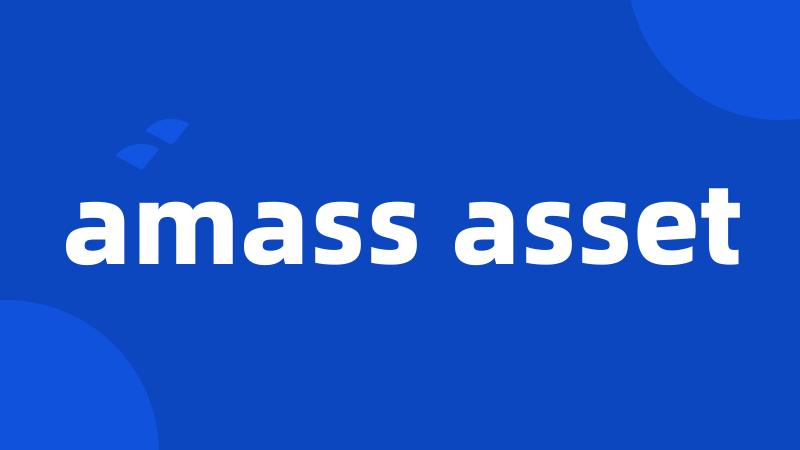 amass asset