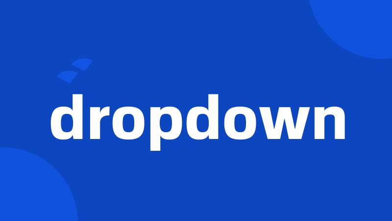 dropdown