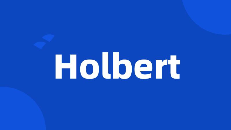 Holbert