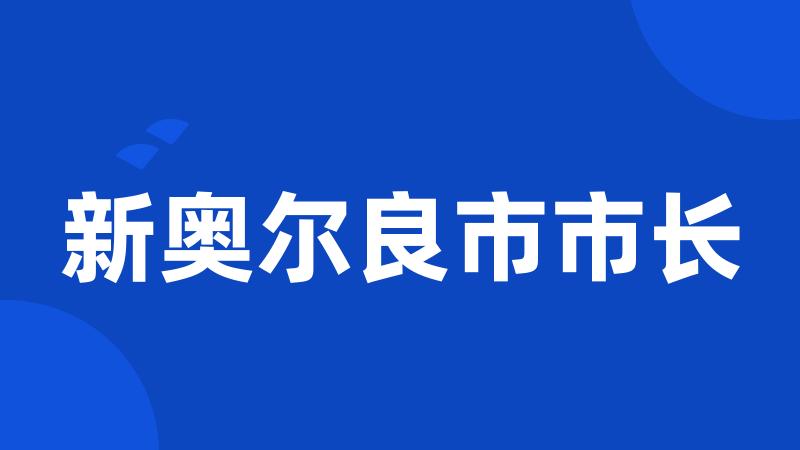 新奥尔良市市长