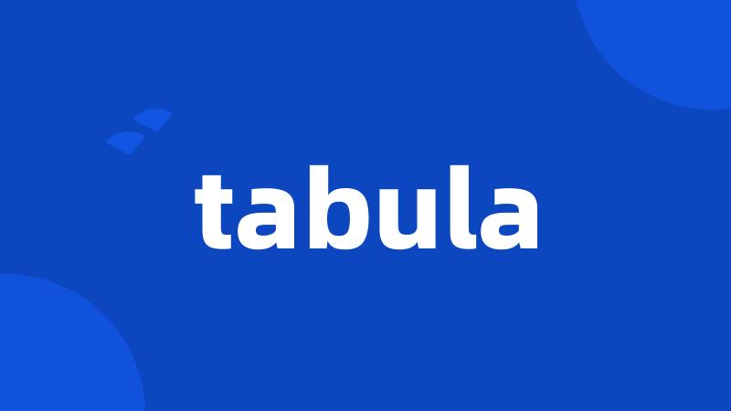 tabula