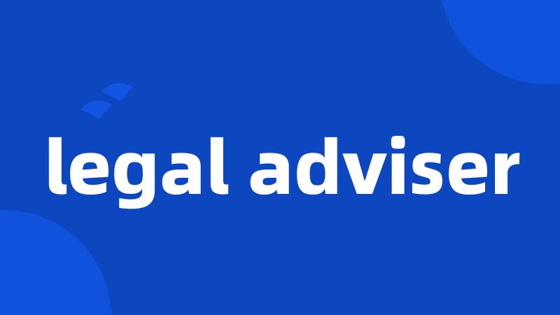 legal adviser