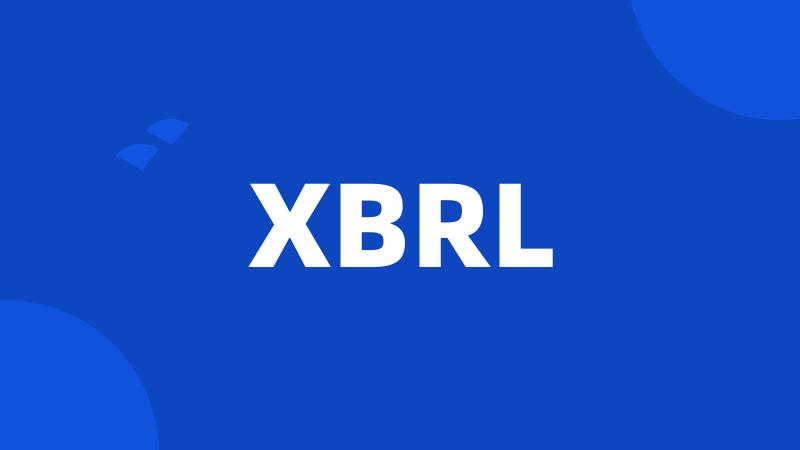 XBRL