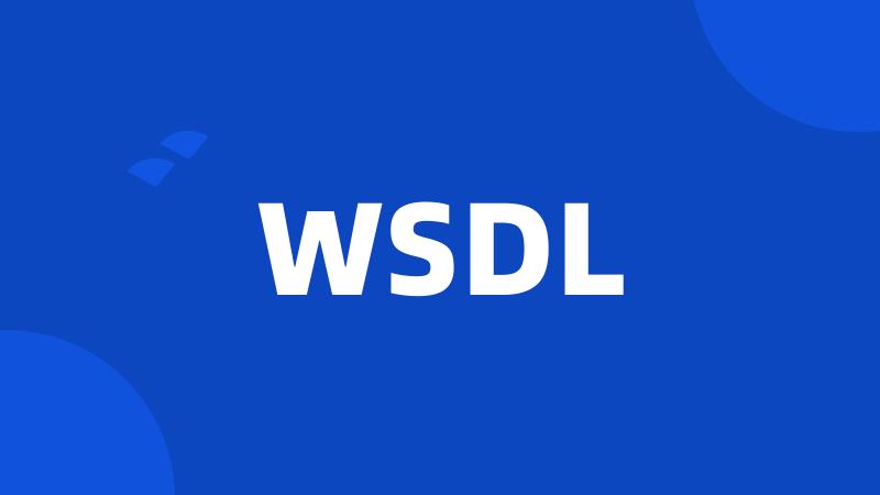 WSDL