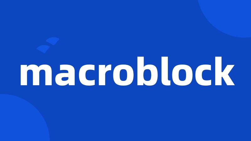 macroblock