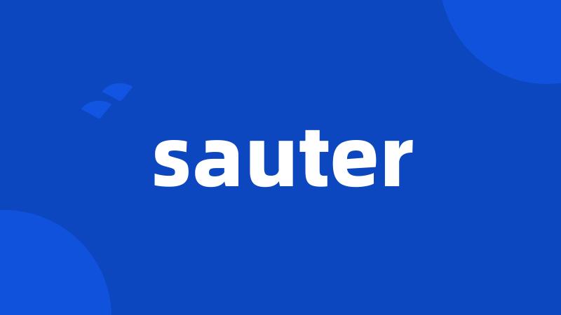 sauter