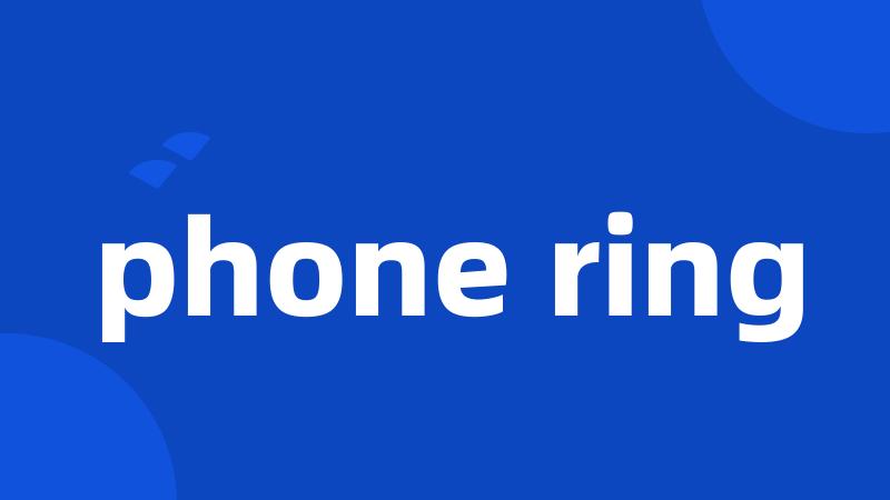 phone ring