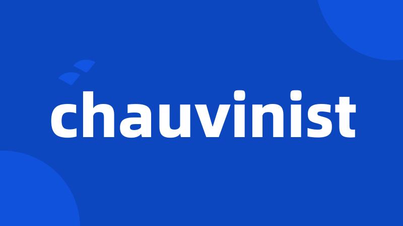 chauvinist