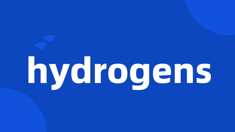 hydrogens