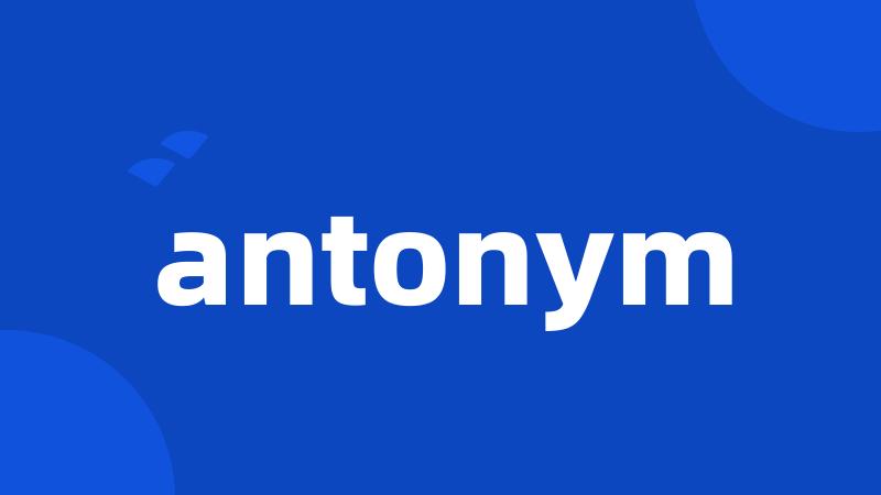 antonym