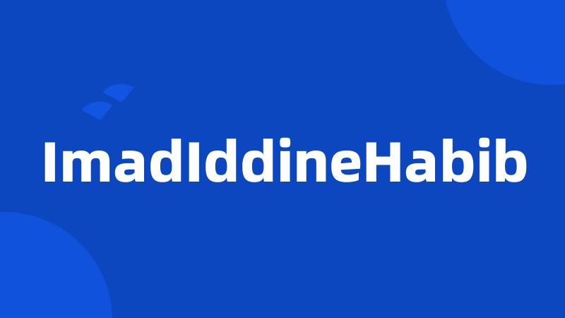 ImadIddineHabib