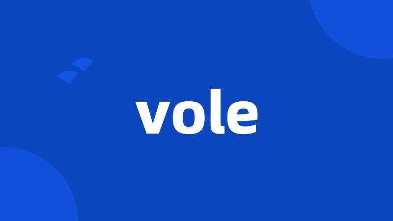 vole