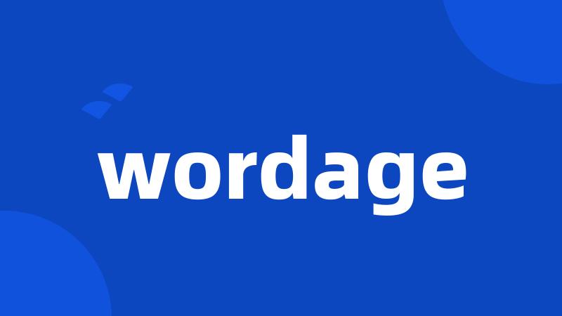 wordage