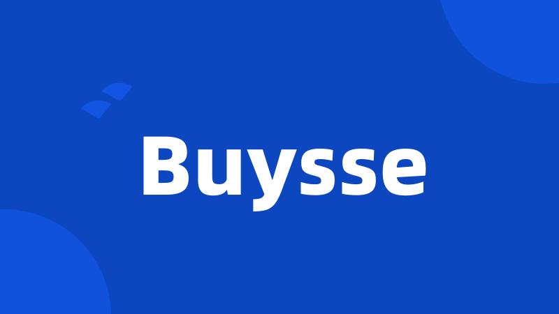 Buysse