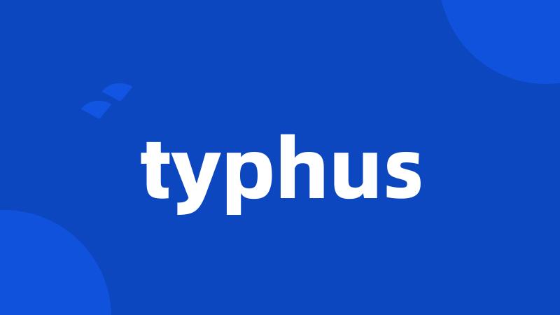 typhus