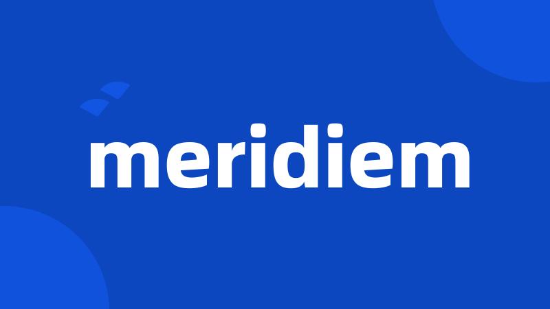 meridiem