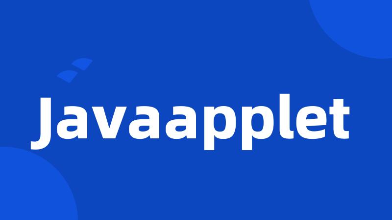 Javaapplet