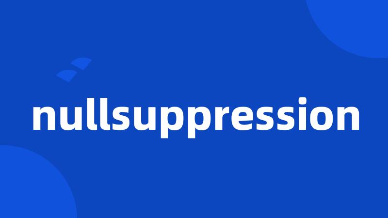 nullsuppression