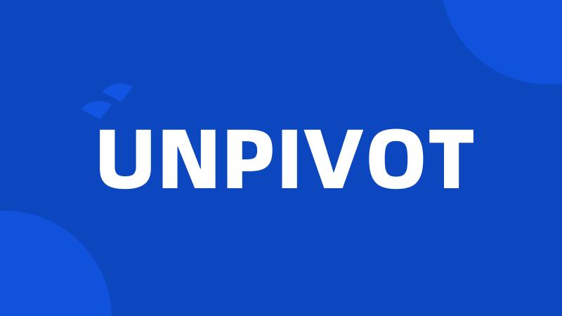 UNPIVOT