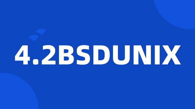 4.2BSDUNIX