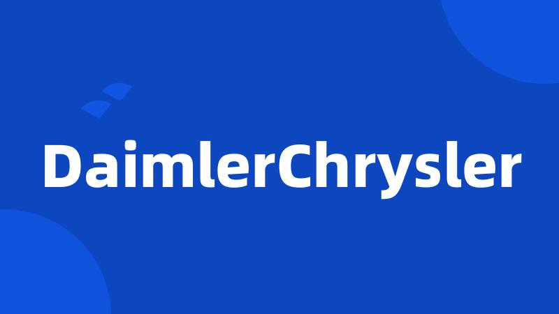 DaimlerChrysler