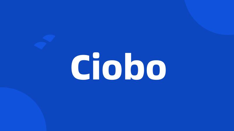 Ciobo