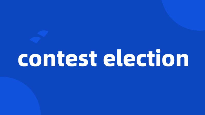 contest election