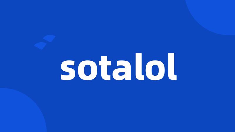 sotalol