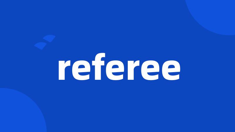 referee