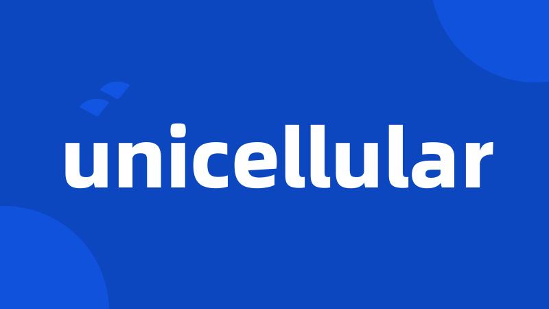 unicellular