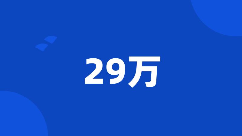 29万